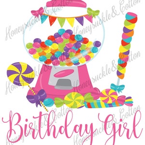 Candy Birthday, Birthday Girl PNG, Sweet to be