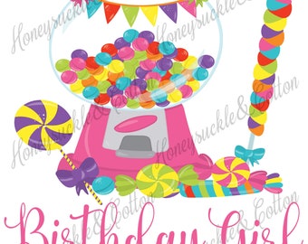 Candy Birthday, Birthday Girl PNG, Sweet to be