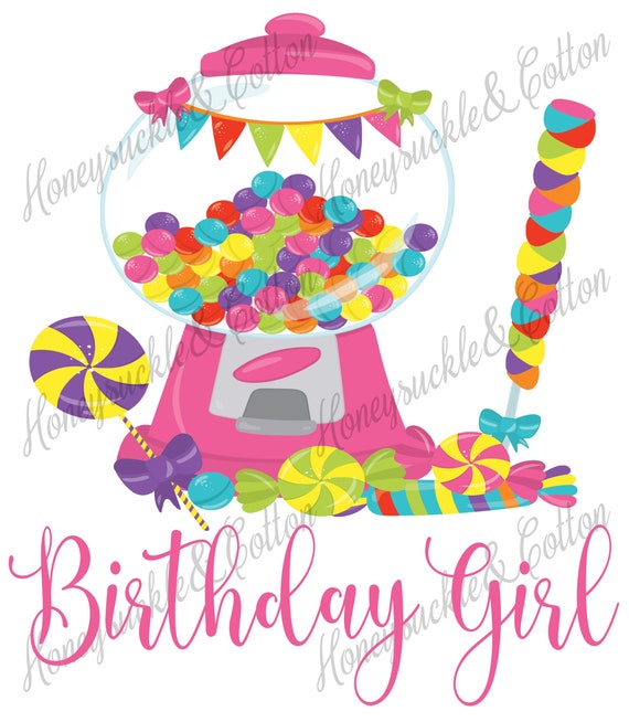 Candy Birthday Birthday Girl PNG Sweet to Be - Etsy