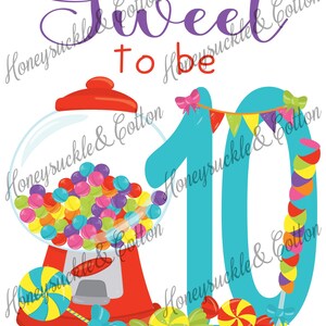 Sweet to be 10, Candy Birthday