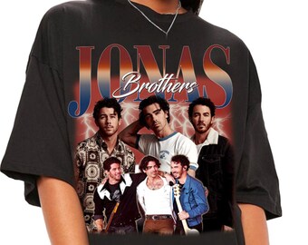 Vintage 90s estilo gráfico Jonas Brothers Png, Jonas Brothers Classic Retro Png, Jonas Brothers Png para hombre y mujer JN1, Descarga digital