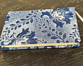 SOLDE!!! Carnet A6 Fleurs - Recouvert de tissu Shweshwe