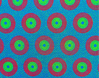 Tela Shweshwe colorida: estampado de algodón africano, textil sudafricano, tela con estampado geométrico para costura, confección y manualidades.