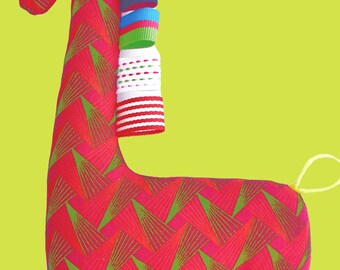 Thandi la girafe fushia - 100% coton Shweswhe - Made in Afrique du Sud!
