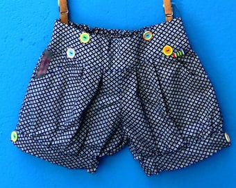 Bloomer shorts - Blue - 100% cotton - Handmade in South Africa with Love!