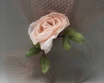 Flower Fascinator Kentucky Derby Hats Pink Headband Derby Party Wedding Headpiece Mother of the Bride Olmsted Awards Conservancy Luncheon