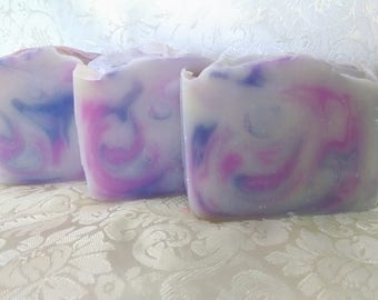 Lavender Fields Cold Process soap made with Essential Oils by Lavish Handcrafted