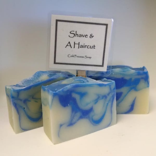 Shave and a Haircut Cold Process Soap Bar by Lavish Handcrafted