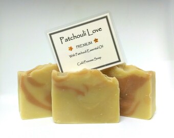 PATCHOULI LOVE Patchouli Essential Oil Cold Process Soaps by Lavish Handcrafted