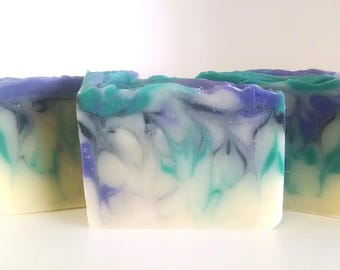 Lavender Chamomile or Lavender Green Tea fragrance Cold Process Soaps by Lavish Handcrafted