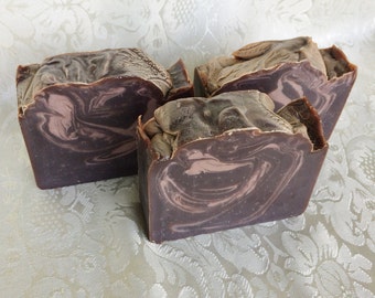 Premium Rich Dark Mocha Cappuccino with Coffee Butter Cold Process Soap Bar by Lavish Handcrafted