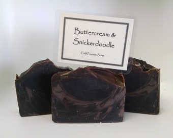 Buttercream & Snickerdoodle, Caramel Chipotle or Hazelnut Toffee fragranced Cold Process soap by Lavish Handcrafted