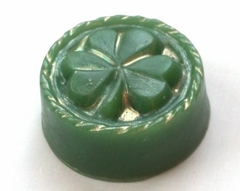 St. Patrick's Day Shamrock Soap in Grass Stain fragrance by Lavish Handcrafted