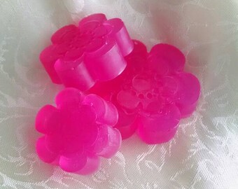 Set of 3  Glycerin Flower Power soap bars by Lavish Handcrafted