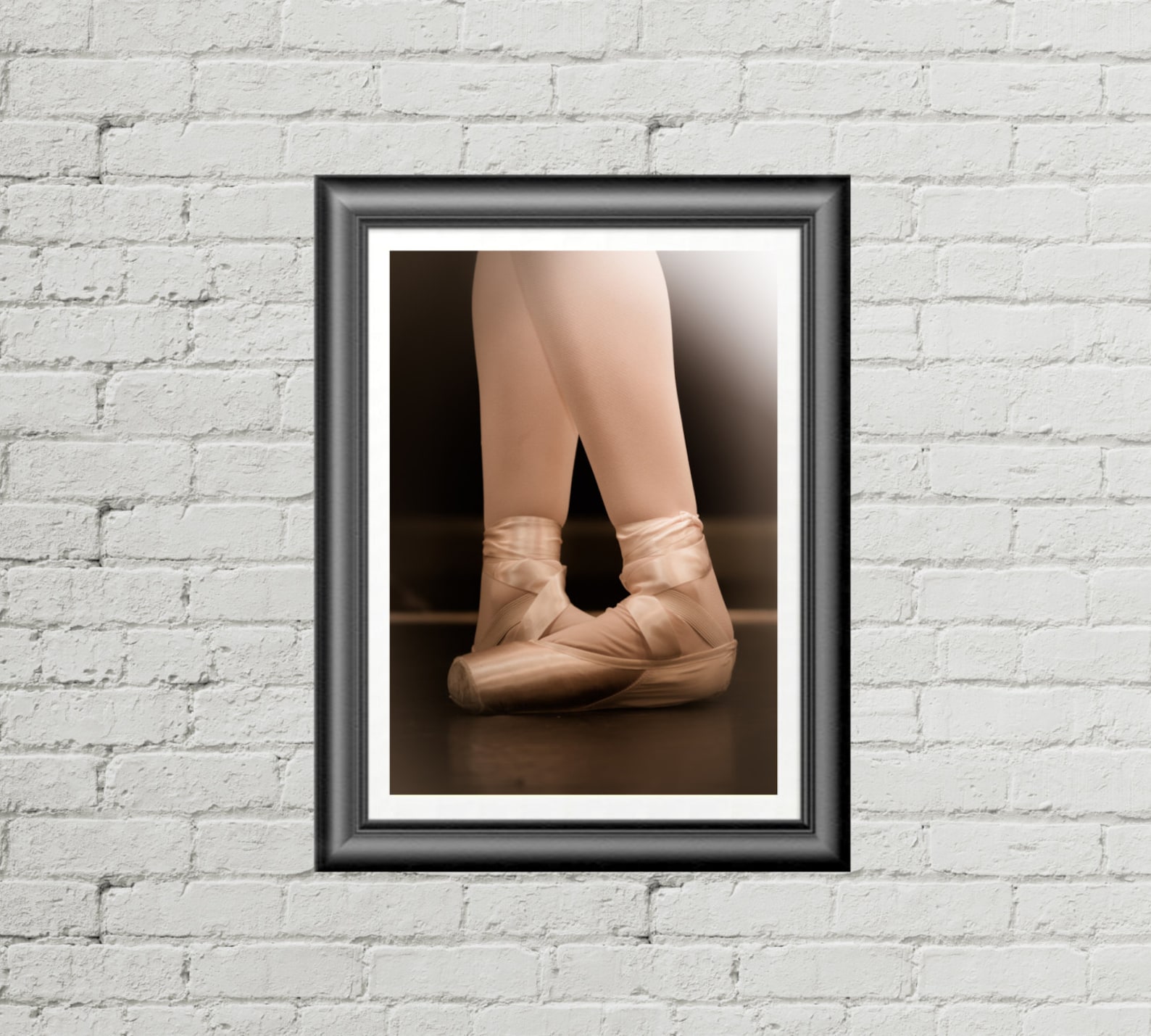 fifth position ballet photo, gifts for a dancer, ballet print, dance art, pointe shoes, girls room wall art, dance, ballet shoes