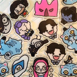 Kpop Demon Hunters Chibi Mix Acrylic Charms