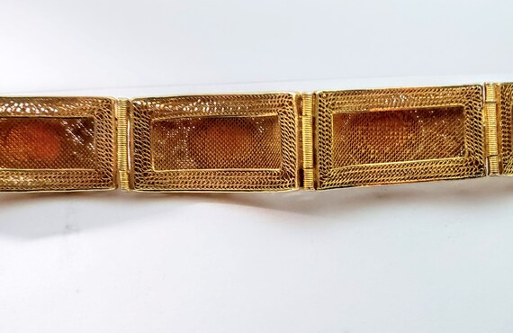 Vintage Chinese Filigree Bracelet - image 6