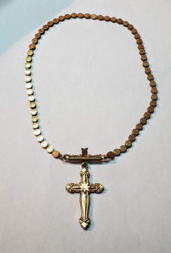 Victorian Cross & Chain