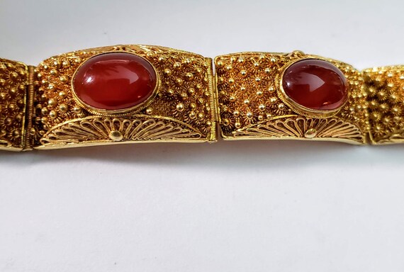 Vintage Chinese Filigree Bracelet - image 5