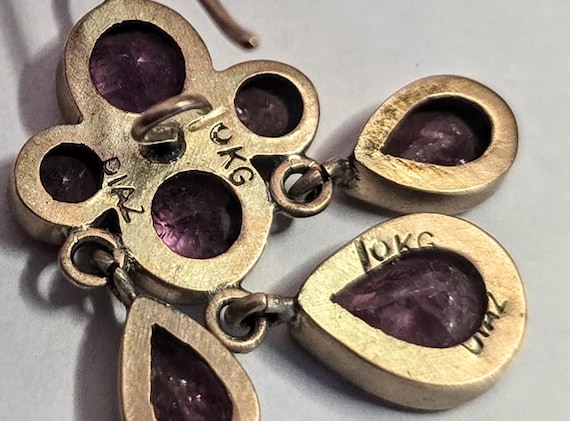 Jane Diaz Gold Ruby Earrings - image 4