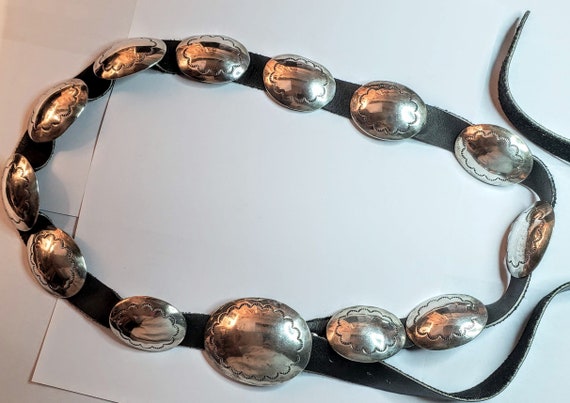 Navajo Silver Concho Belt
