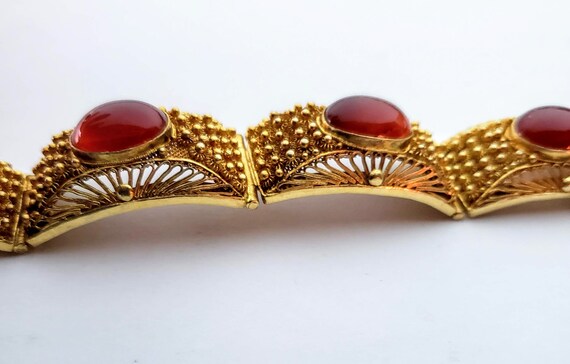 Vintage Chinese Filigree Bracelet - image 3