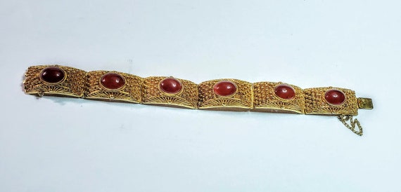 Vintage Chinese Filigree Bracelet - image 2