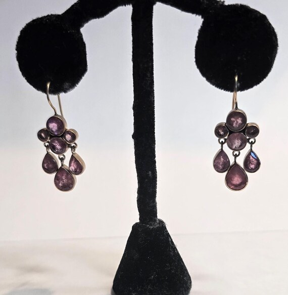 Jane Diaz Gold Ruby Earrings - image 3