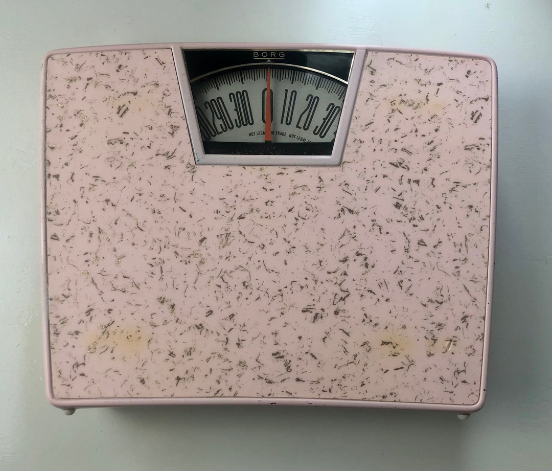 Vintage Midcentury Pink Borg Bathroom Scale - Etsy