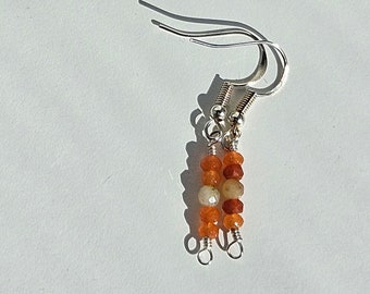Collier Ancien En Pierres Naturelles - Agate, Quartz, Cornaline - Bijou Vintage En Cage