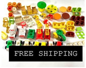 Vintage Fisher Price Little People Merry-go-round With Box