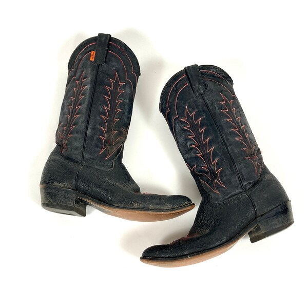 Mens High Heel Cowboy Boots Etsy