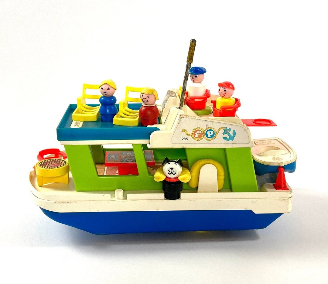 COMPLETE 70s Vintage Fisher Price Houseboat Little People Etsy
