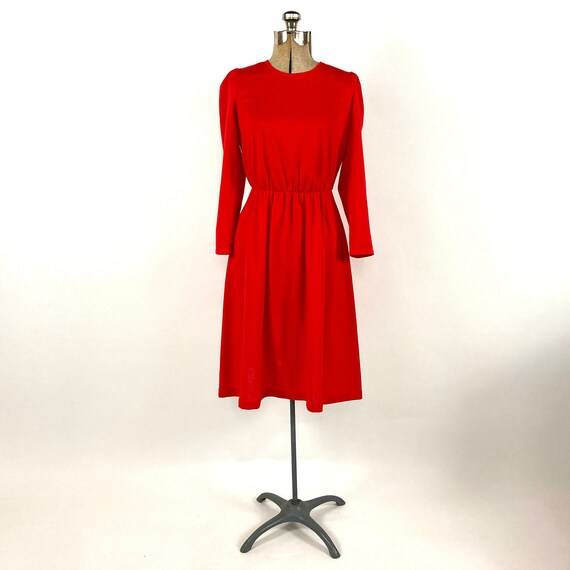 Bright red clearance long sleeve dress