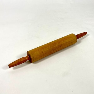 Vintage Wood Rolling Pin Retro Kitchen Farmhouse Decor Cooking Baking Gift
