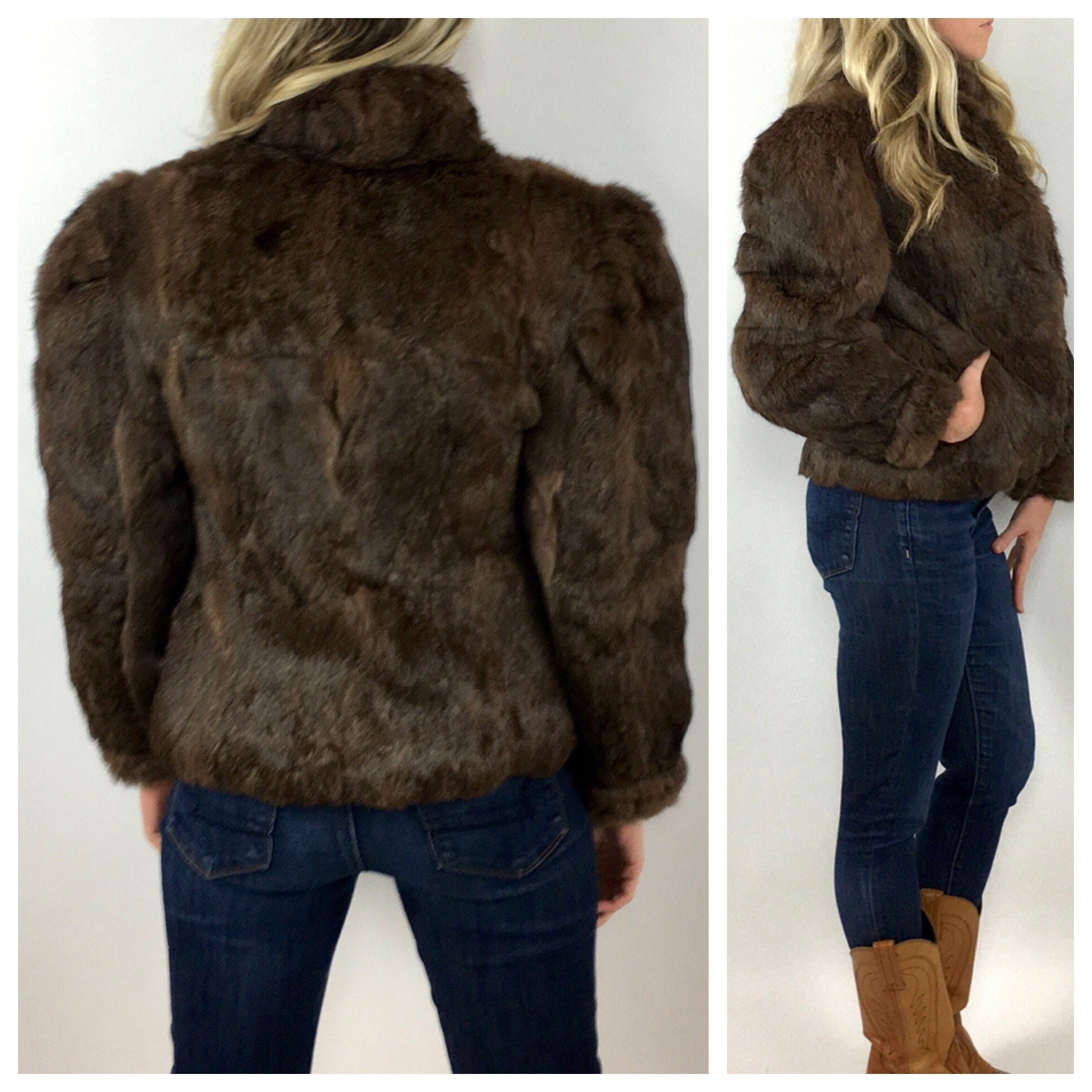 Couture Hélène 80s Brown Fur Coat. Vintage Faux Fur Coat. Vegan Fur. Fur  Vintage Jacket. Women Fur Jacket. Fluffy Teddy Coat. Gift for Her. 