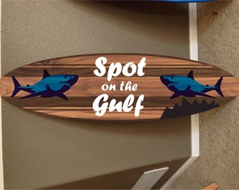 Shark Bite Surfboard Etsy