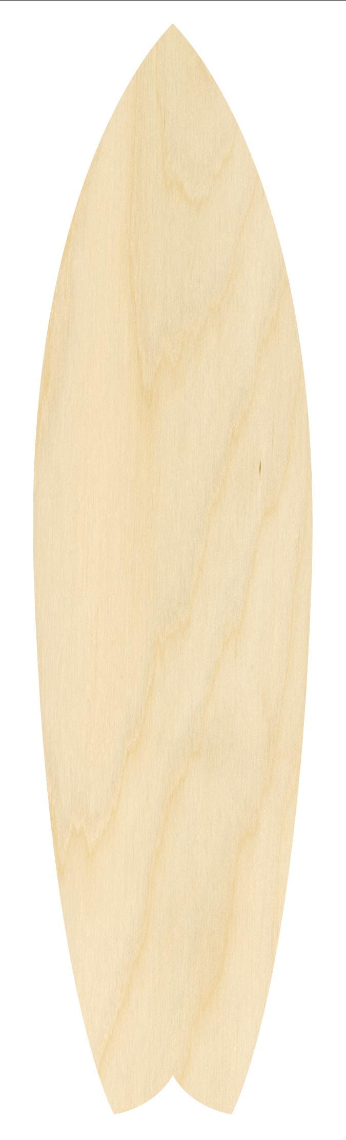 7' Plain Unfinished Pointed Flat Bottom Wood Surfboard... - Etsy