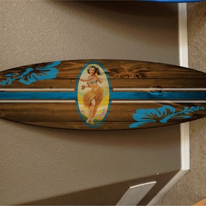 Custom surf board decor, surfboard decor hawaiian beach surfing beach decor
