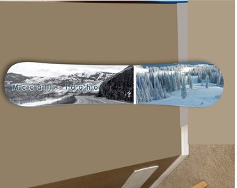 Custom Snowboard Decor: Mountain Skiing Wall Art (5ft)