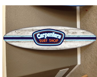 カスタムサーフボードウォールデコレーション：ハワイアンビーチテーマ（長さ48インチ）