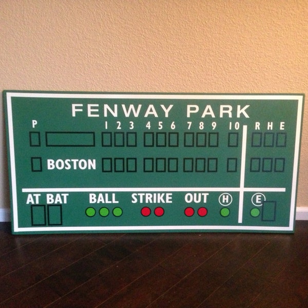 Baseball Scoreboard Etsy