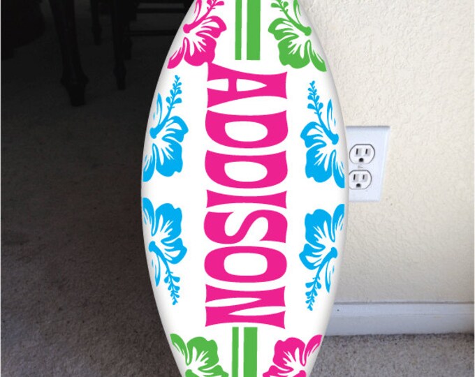 Wall Hanging Surf Board Surfboard Decor Hawaiian Beach Surfing Etsy