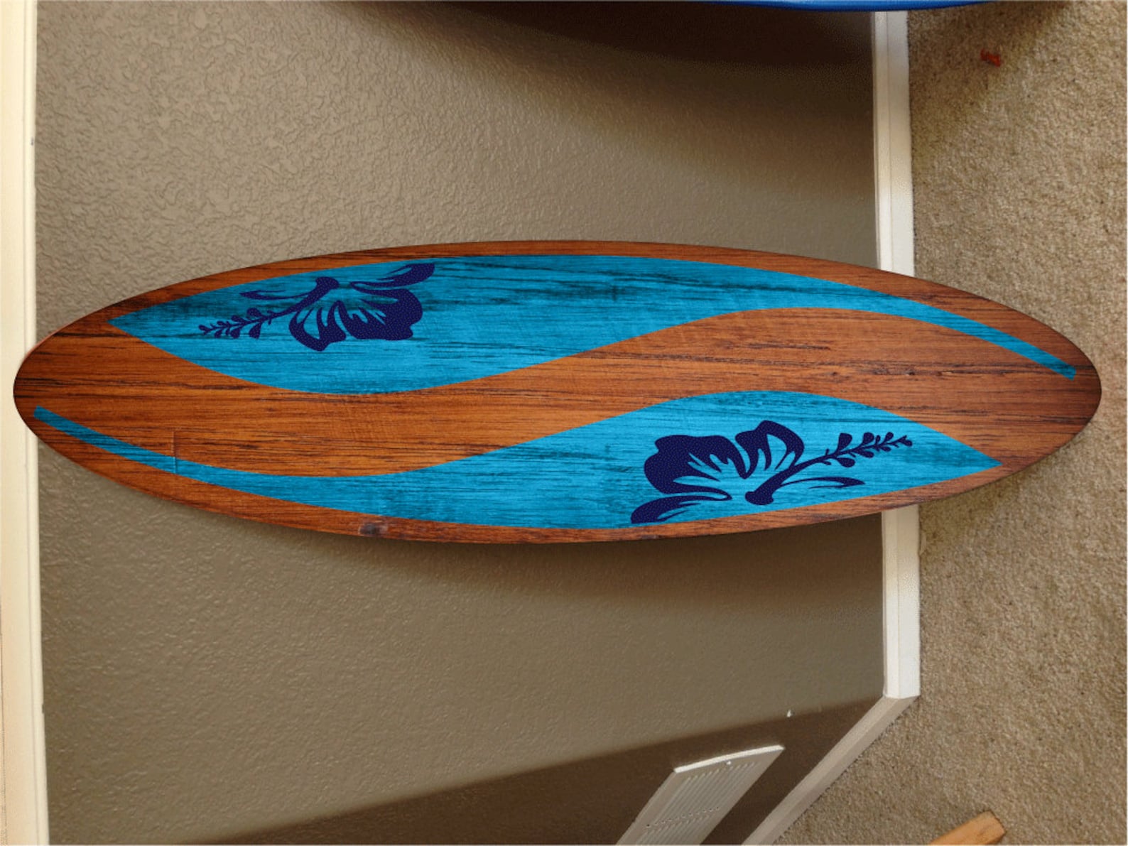 Tabla de surf colgante de pared decoración de tabla de surf playa