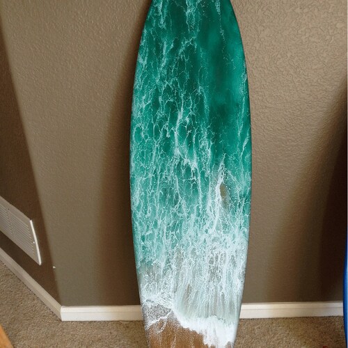 6' Epoxy Finish Surfboard Wall Hanging Surf Board Etsy