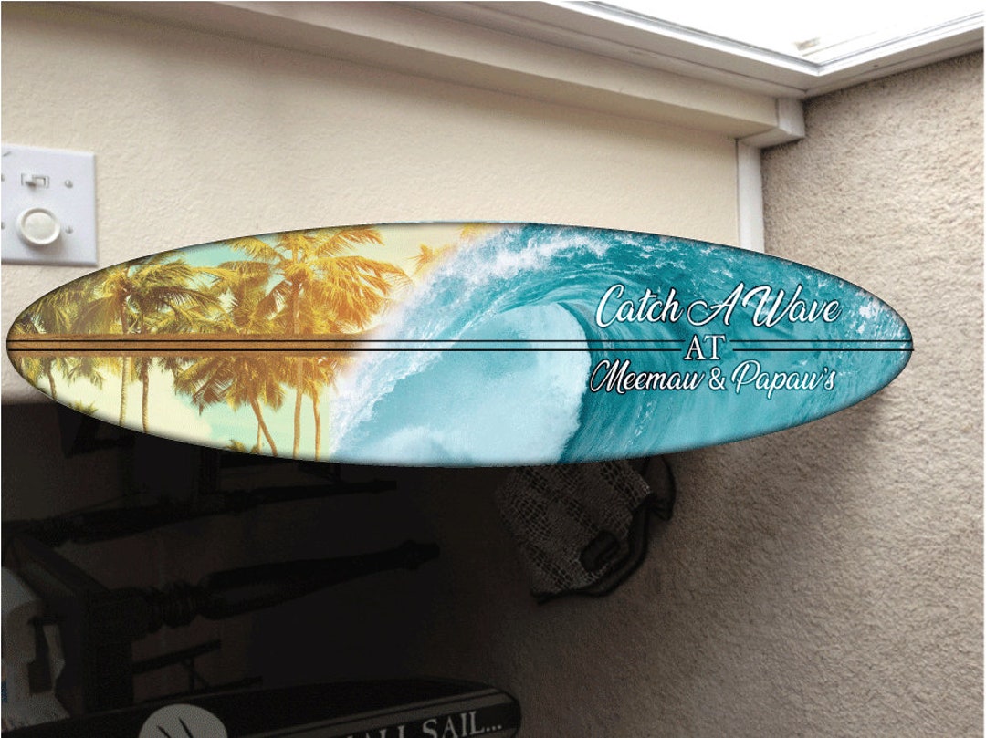 4' Epoxy Wall Hanging Surf Board Surfboard Decor Hawaiian Beach Surfing ...