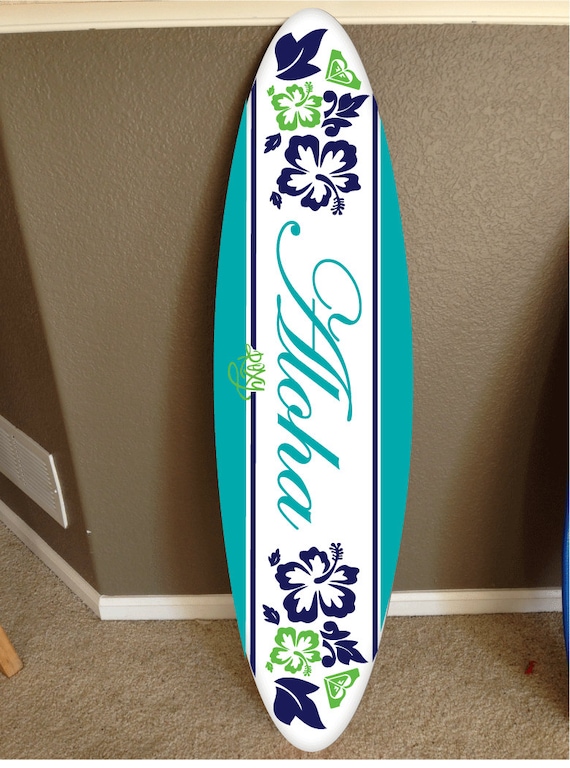 Wall Hanging Surf Board Surfboard Decor Hawaiian Beach Surfing Etsy
