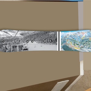 snowboard decor Telluride snowboard decor Mountain skiing decor