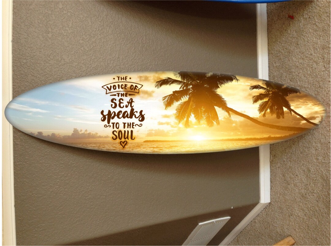 4' Wall Hanging Surf Board Surfboard Decor Hawaiian Beach Etsy