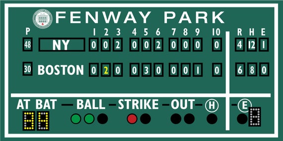 Baseball scoreboard sale
